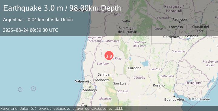 Map of LA RIOJA, ARGENTINA