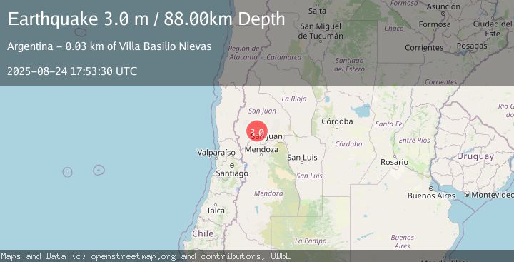 Map of SAN JUAN, ARGENTINA
