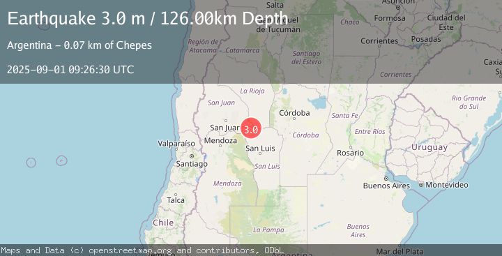 Map of SAN LUIS, ARGENTINA