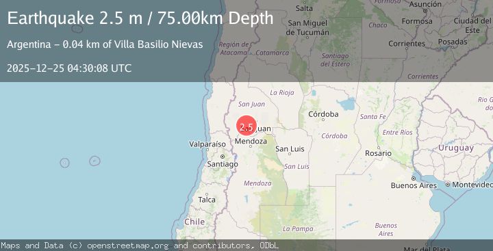 Map of SAN JUAN, ARGENTINA
