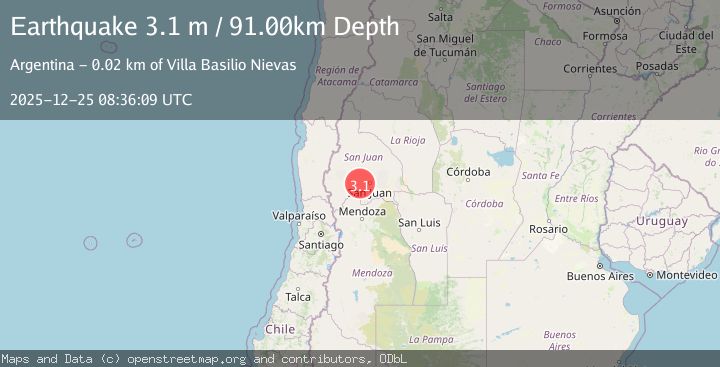 Map of SAN JUAN, ARGENTINA