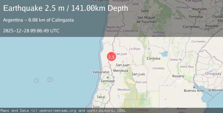 Map of SAN JUAN, ARGENTINA