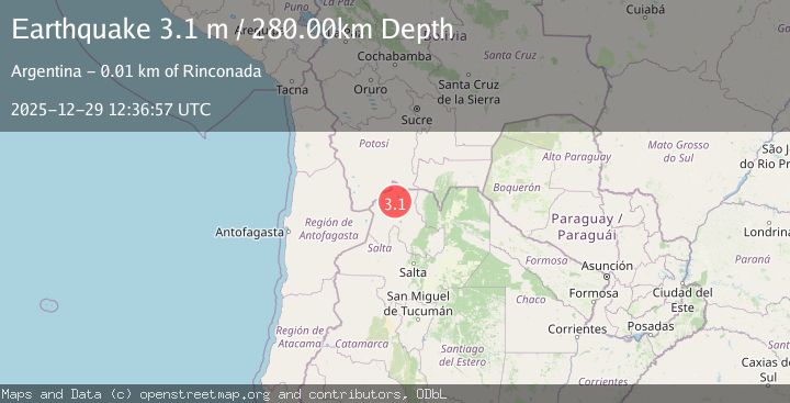 Map of JUJUY, ARGENTINA