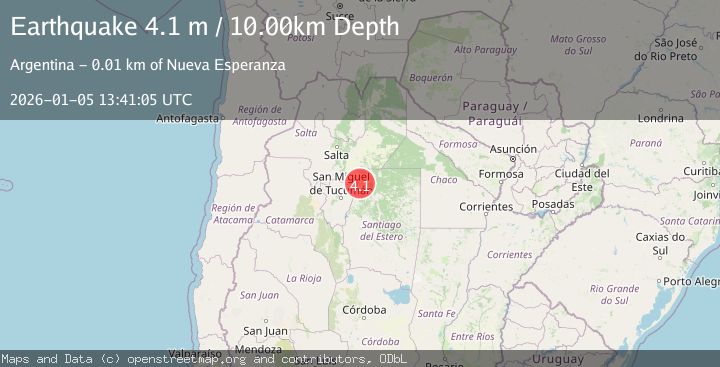 Map of SANTIAGO DEL ESTERO, ARGENTINA