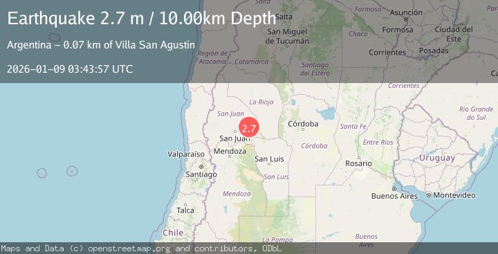 Map of SAN JUAN, ARGENTINA