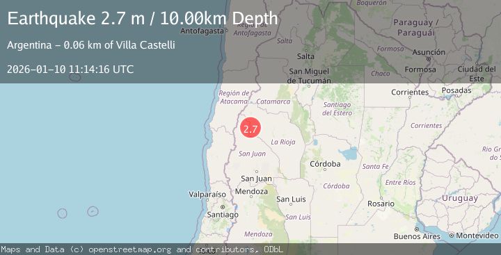 Map of LA RIOJA, ARGENTINA