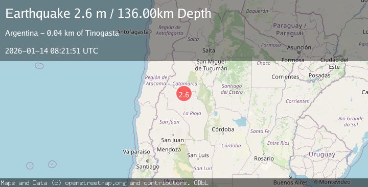 Map of LA RIOJA, ARGENTINA