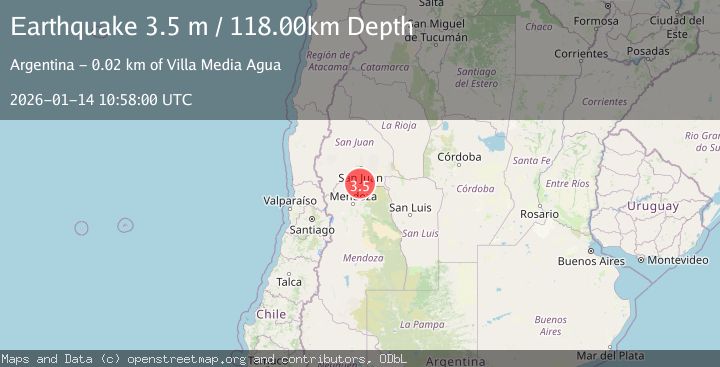 Map of SAN JUAN, ARGENTINA