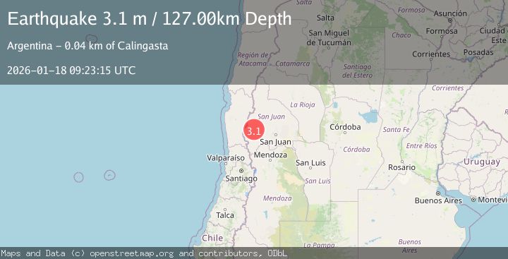 Map of SAN JUAN, ARGENTINA