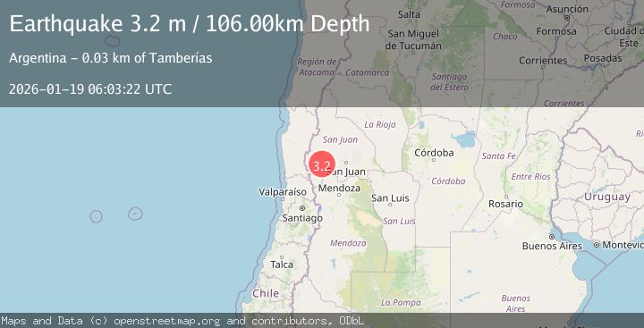 Map of SAN JUAN, ARGENTINA