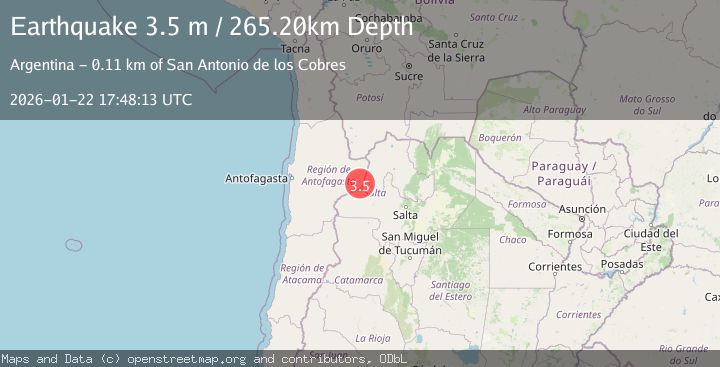 Map of JUJUY, ARGENTINA