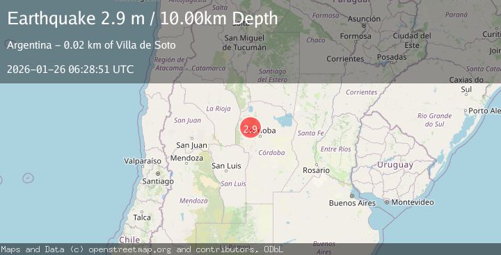 Map of CORDOBA, ARGENTINA