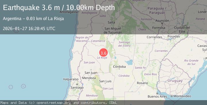 Map of LA RIOJA, ARGENTINA