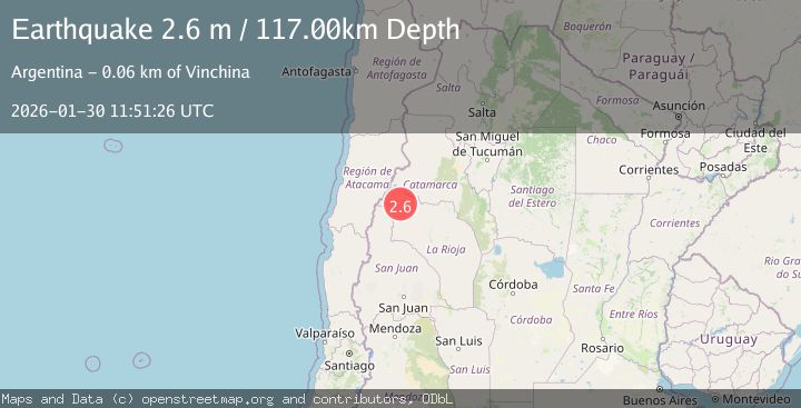 Map of LA RIOJA, ARGENTINA