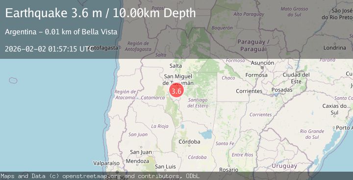 Map of TUCUMAN, ARGENTINA