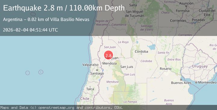 Map of SAN JUAN, ARGENTINA