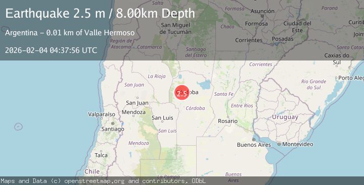 Map of CORDOBA, ARGENTINA