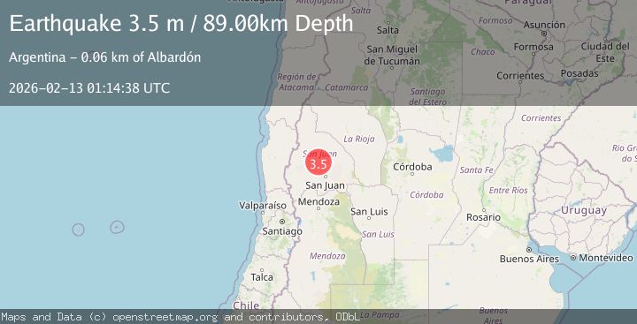 Map of SAN JUAN, ARGENTINA