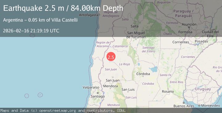 Map of LA RIOJA, ARGENTINA