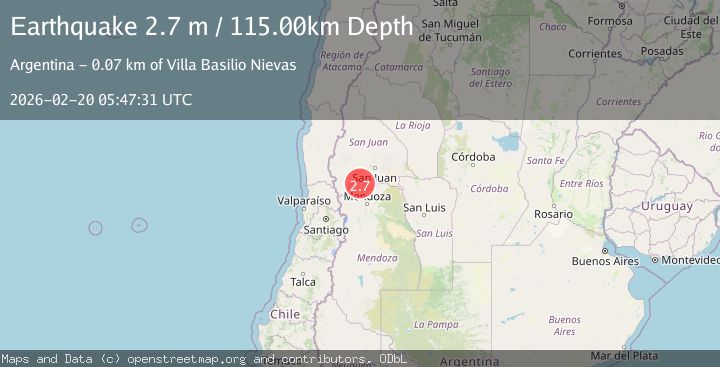 Map of MENDOZA, ARGENTINA