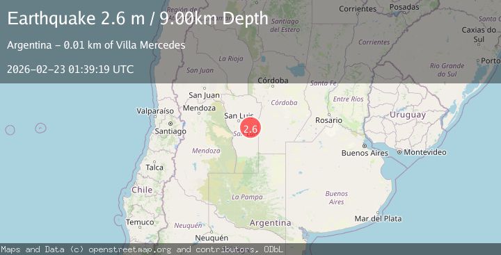 Map of SAN LUIS, ARGENTINA
