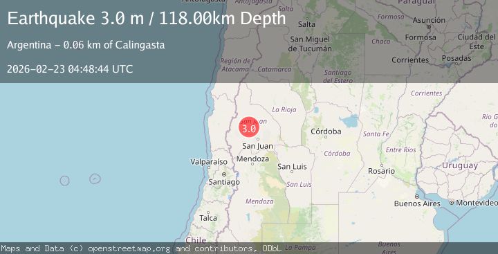 Map of SAN JUAN, ARGENTINA