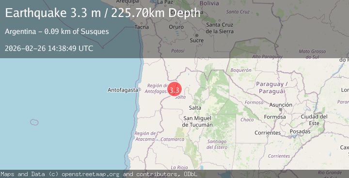 Map of JUJUY, ARGENTINA