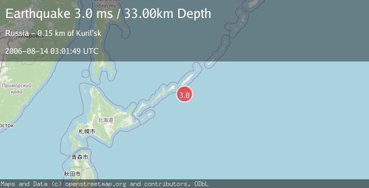 Map of KURIL ISLANDS