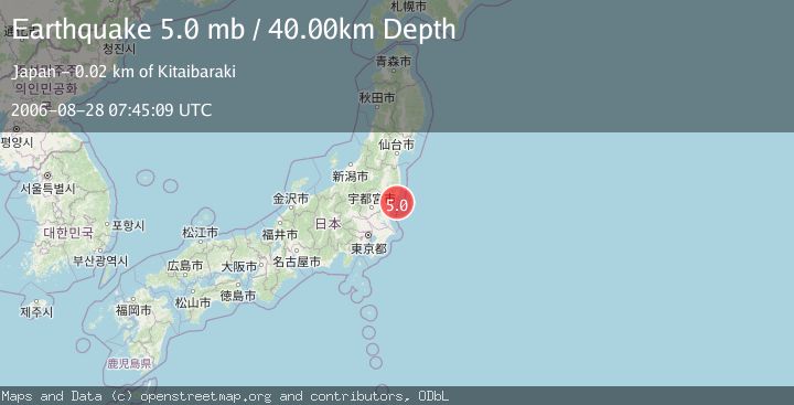 Map of NEAR EAST COAST OF HONSHU, JAPAN