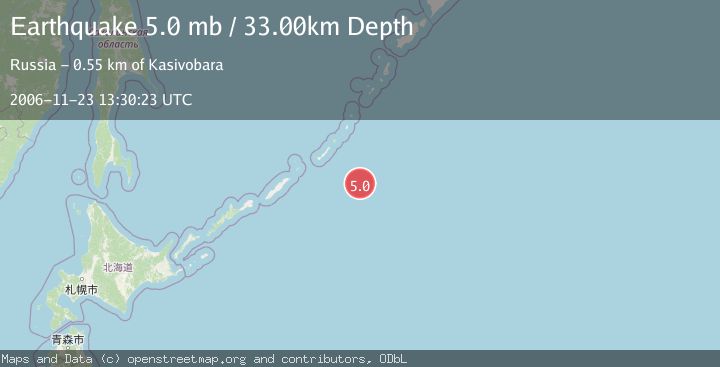 Map of KURIL ISLANDS