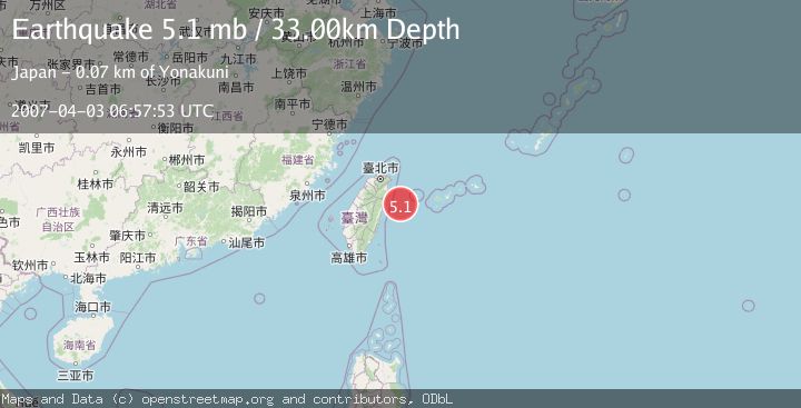 Map of TAIWAN REGION