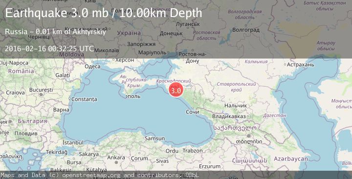 Map of CAUCASUS REGION, RUSSIA