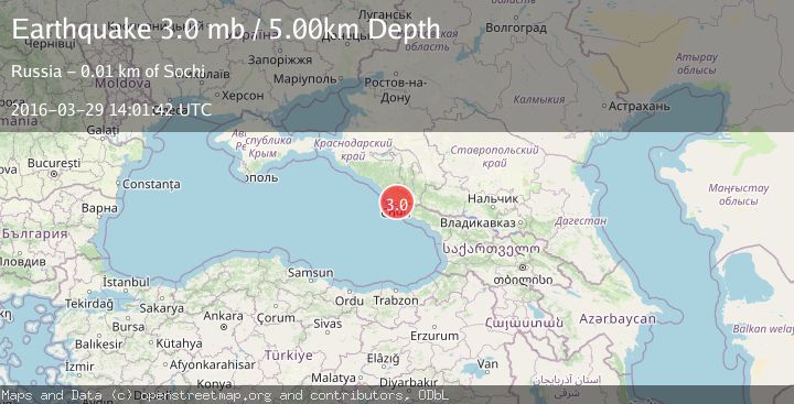 Map of CAUCASUS REGION, RUSSIA