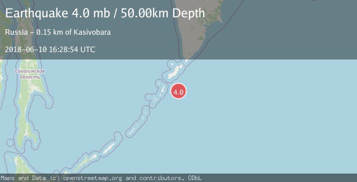 Map of KURIL ISLANDS