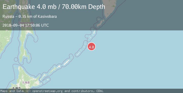Map of KURIL ISLANDS