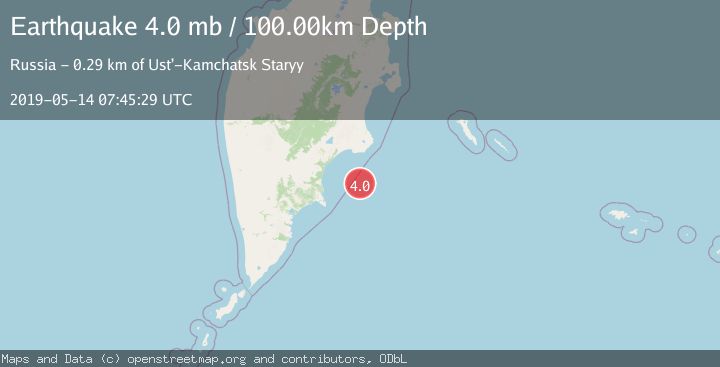 Map of OFF EAST COAST OF KAMCHATKA