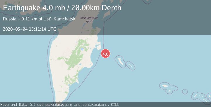 Map of KOMANDORSKIYE OSTROVA REGION
