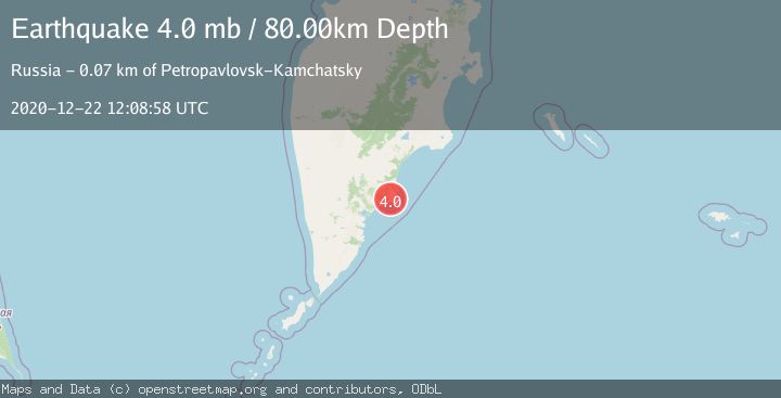 Map of NEAR EAST COAST OF KAMCHATKA