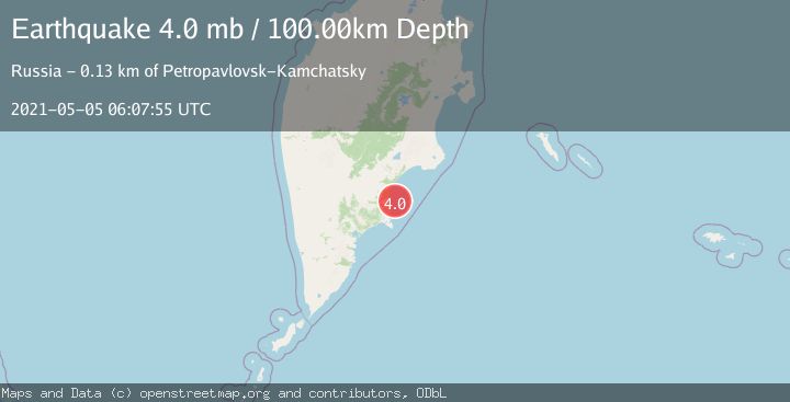 Map of NEAR EAST COAST OF KAMCHATKA