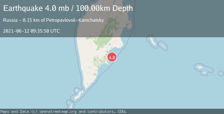 Map of NEAR EAST COAST OF KAMCHATKA