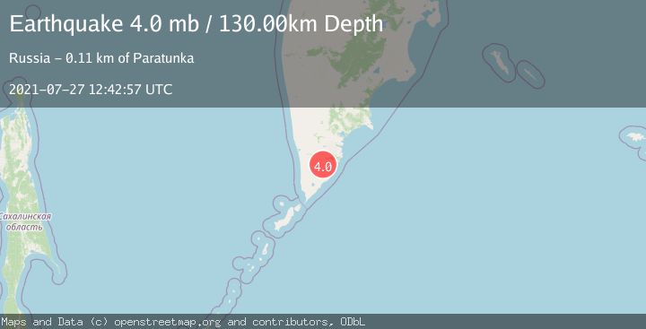 Map of KAMCHATKA PENINSULA, RUSSIA