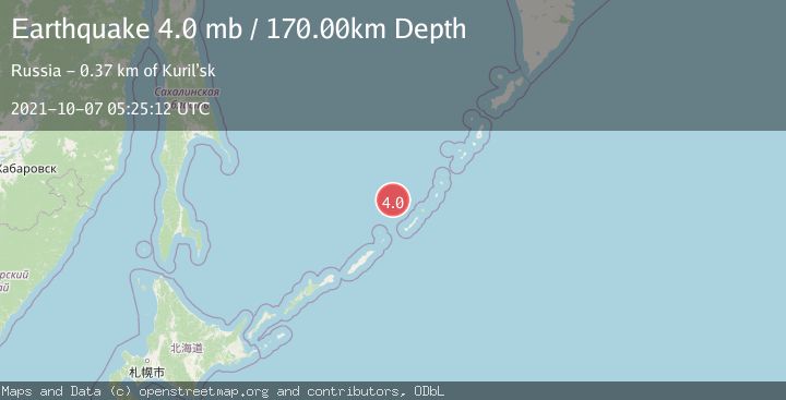 Map of KURIL ISLANDS
