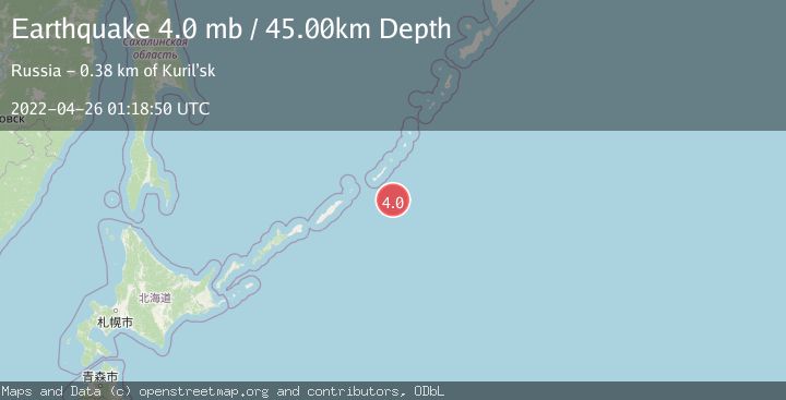 Map of KURIL ISLANDS