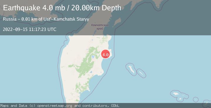 Map of NEAR EAST COAST OF KAMCHATKA