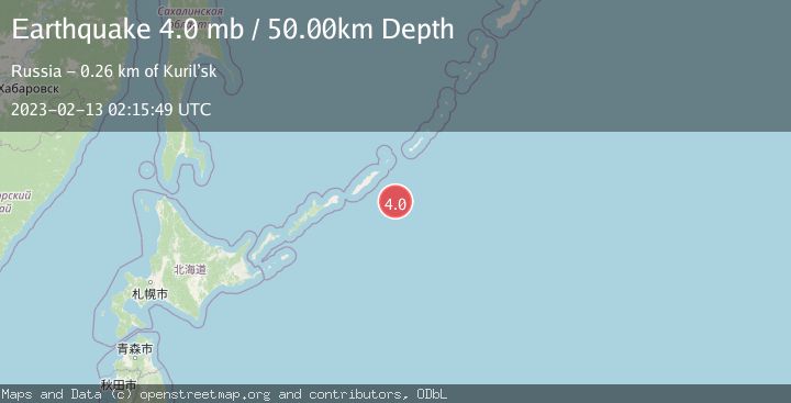 Map of KURIL ISLANDS