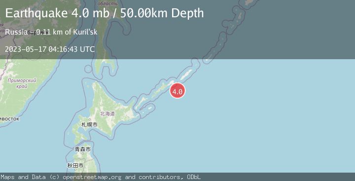 Map of KURIL ISLANDS
