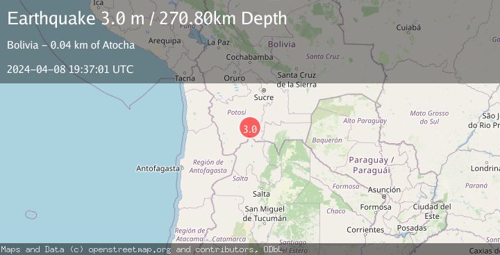 Map of POTOSI, BOLIVIA