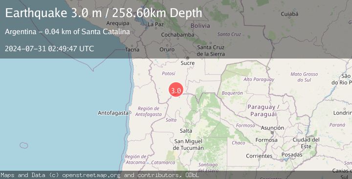 Map of POTOSI, BOLIVIA
