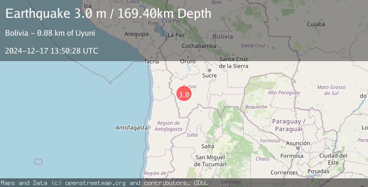 Map of POTOSI, BOLIVIA