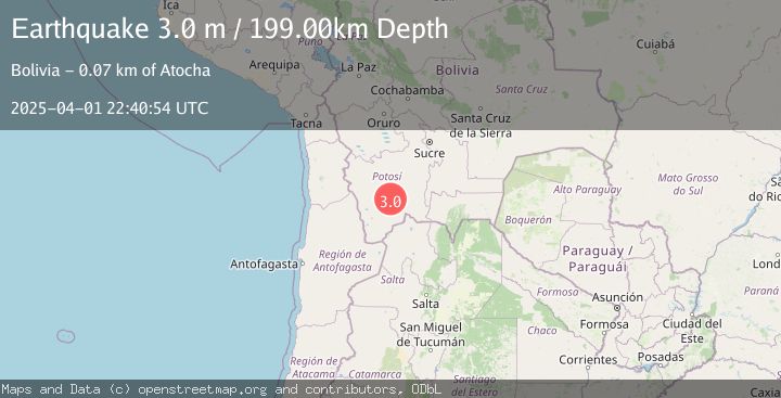 Map of POTOSI, BOLIVIA